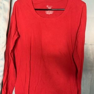 Red long sleeve shirt
